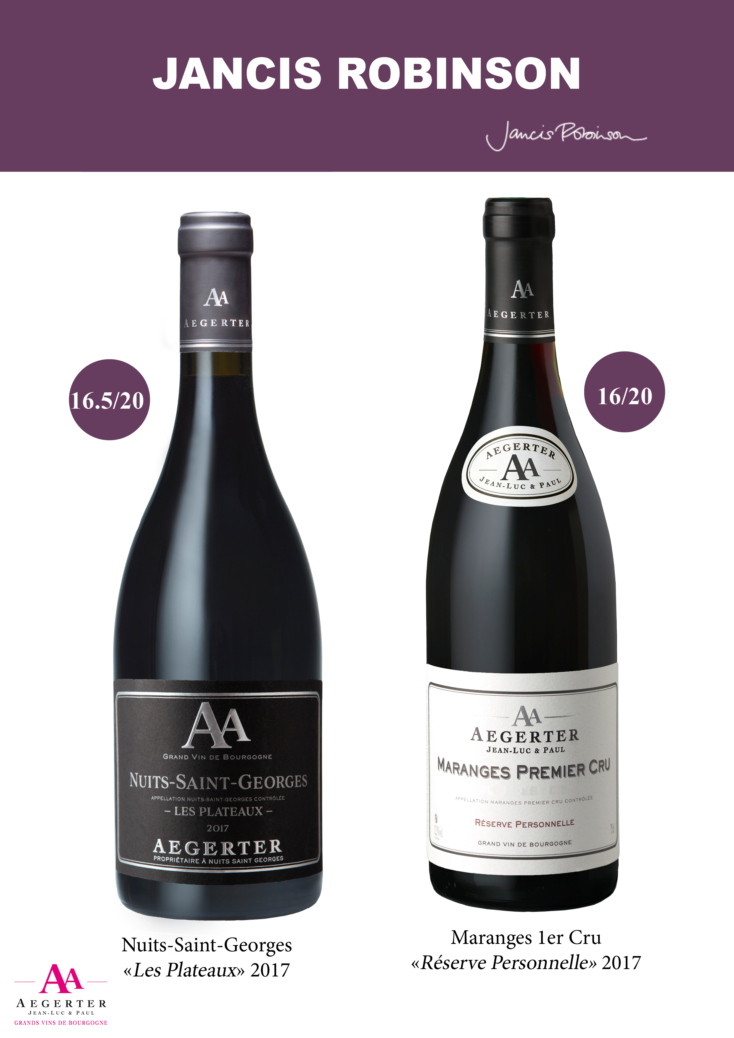 JANCIS ROBINSON Press & News Aegerter, Great Wines of Burgundy